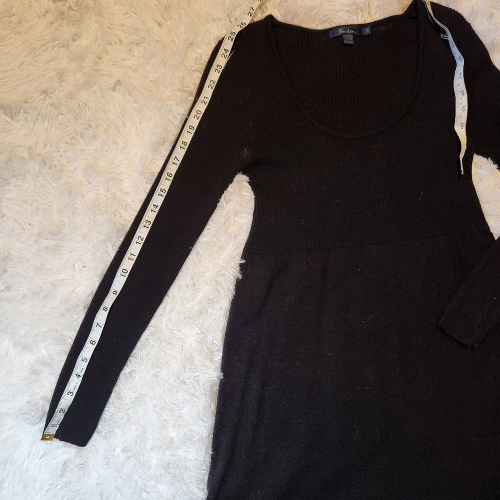 Boden Wool Scoop Neck Long Sleeve Mini Sweater Dress - Picture 8 of 11